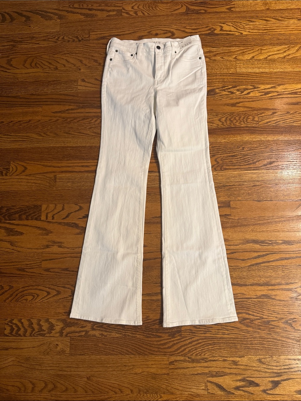 J. Crew White Bootcut Jeans